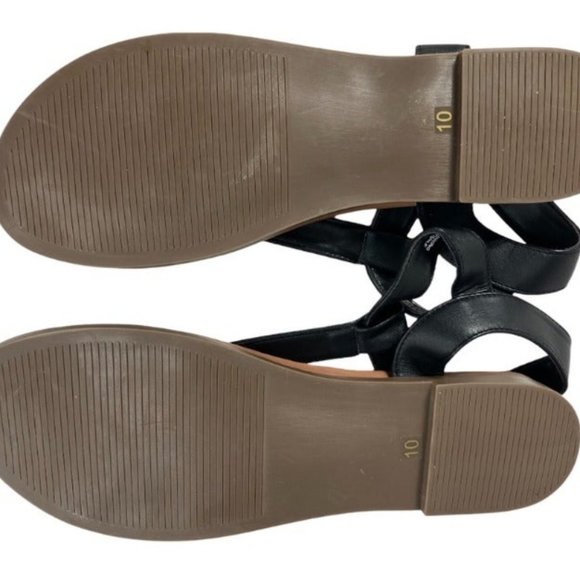 Steve Madden Black Bonnie Bonn Sandals s.10 - Picture 4 of 7